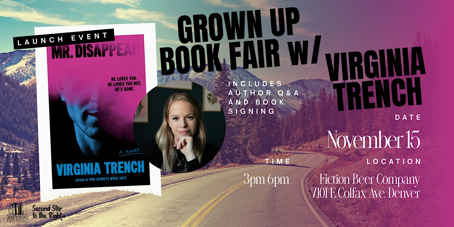 Mr. Disappear Book Launch & Grown-Up Book Fair @ Fiction