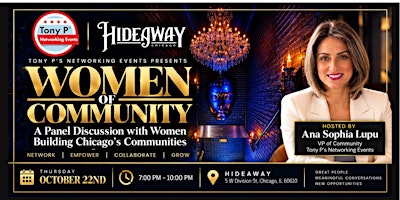 "Women of Community" Networking Event & Panel Discussion: October 22nd