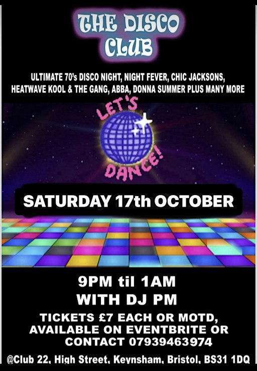 The Disco Club with DJ PM