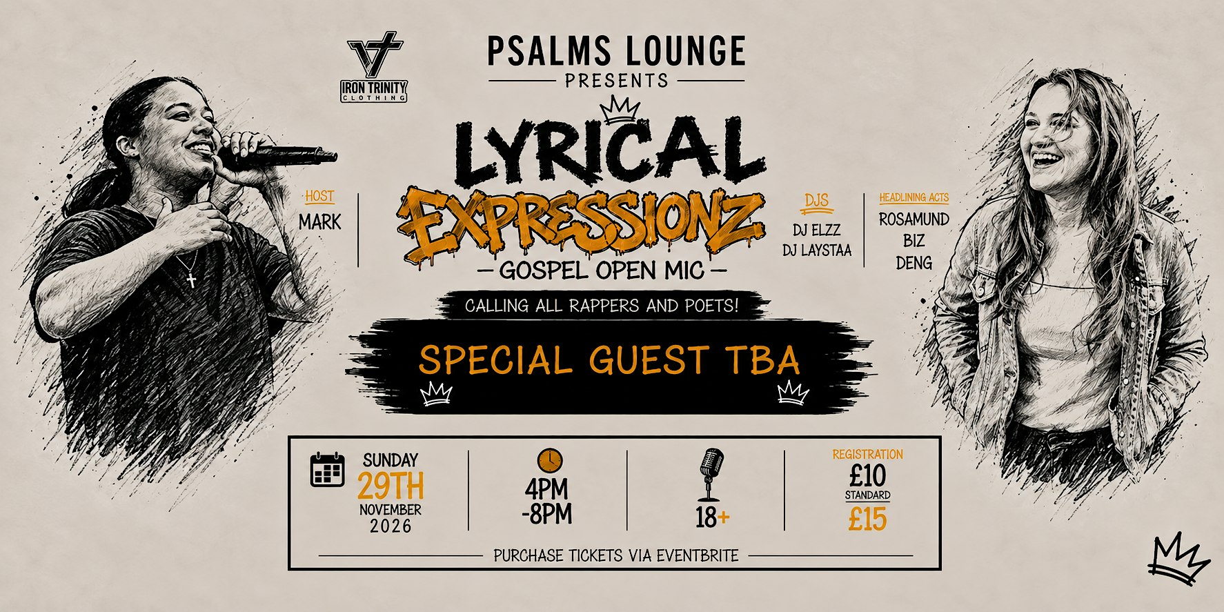 Lyrical Expressionz - Rappers & Poets Gospel Open Mic