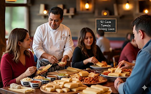 Tamales and Tacos Cooking Class at Su Casa