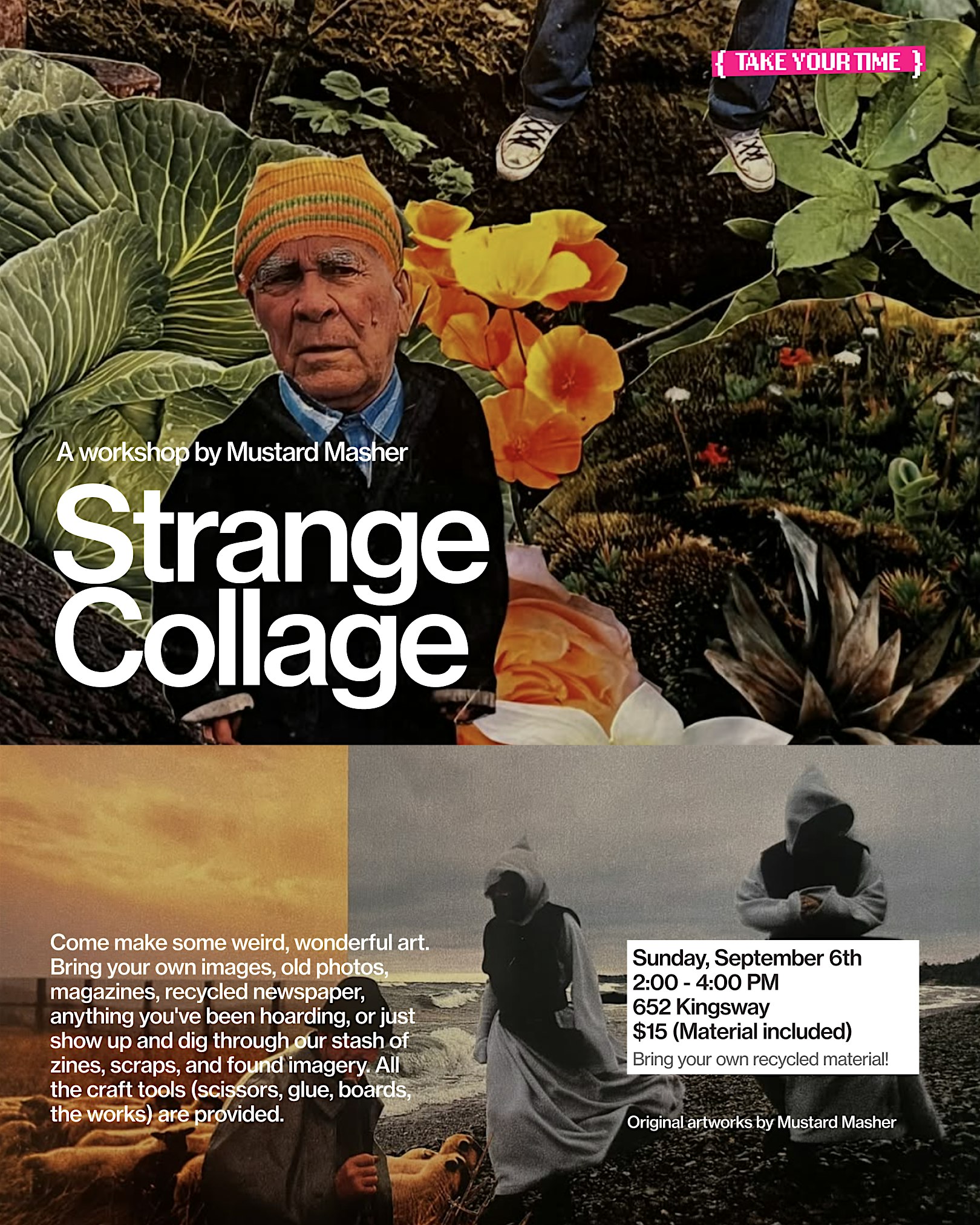 Strange Collage Workshop by Mustard Masher