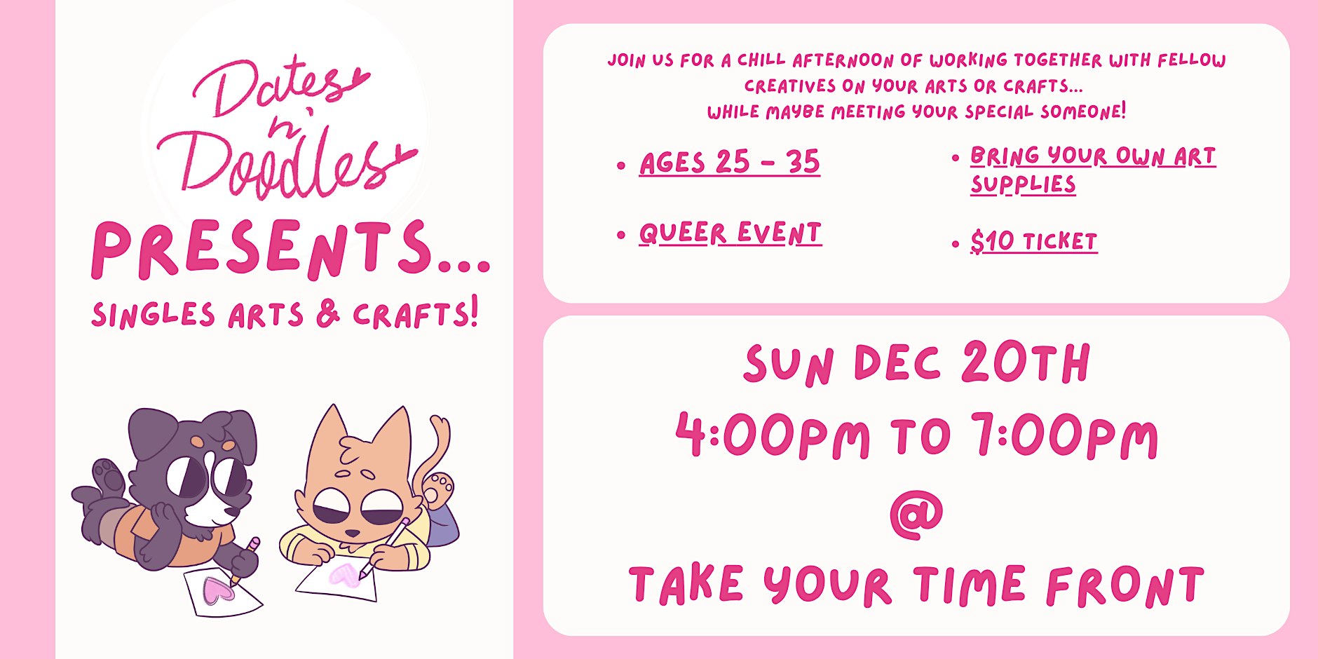 Dates n' Doodles - Singles Arts & Crafts [Queer] [Ages 25-35]