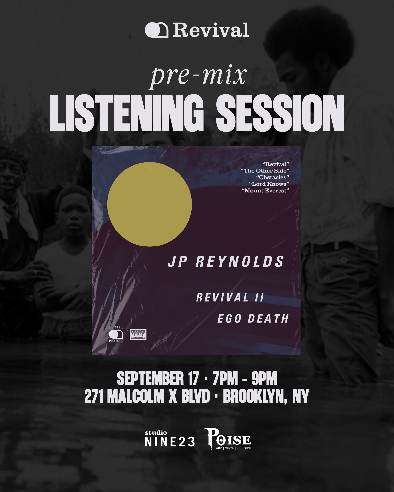 REVIVAL Pre-Mix Listening Session