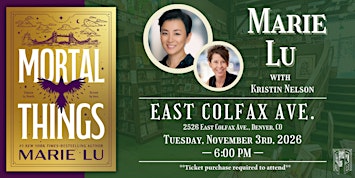 Marie Lu with Kristin Nelson Live at Tattered Cover Colfax