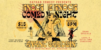 Knock Knock Stand Up Comedy and Taco Dinner