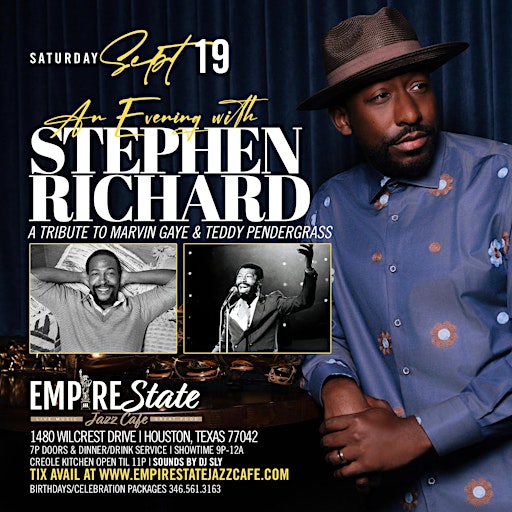 Stephen Richard  Tribute to Marvin Gaye & Teddy Pendergrass