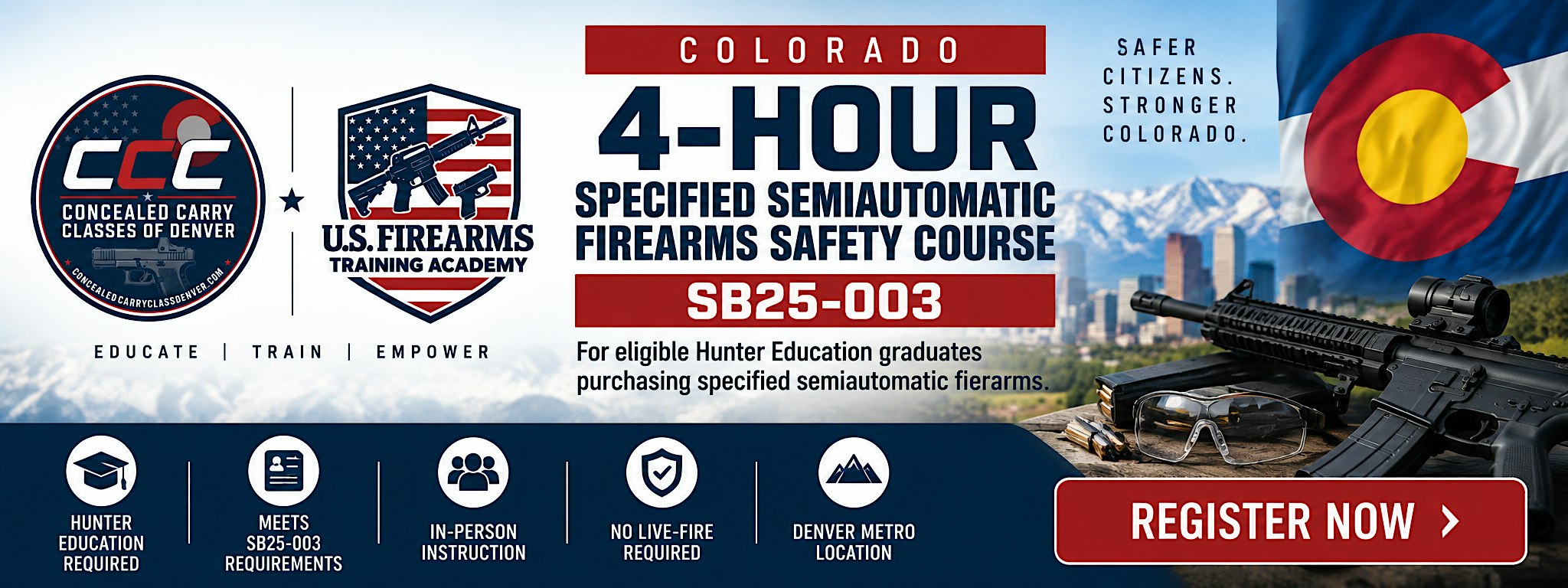 Colorado 4-Hour Specified Semi-Auto Firearms Safety Course | SB25-003