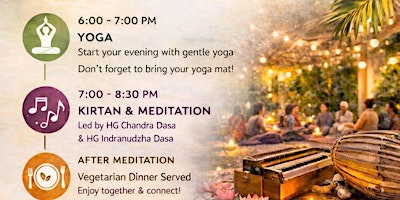 Free Community Yoga Class & Kirtan in the Grove
