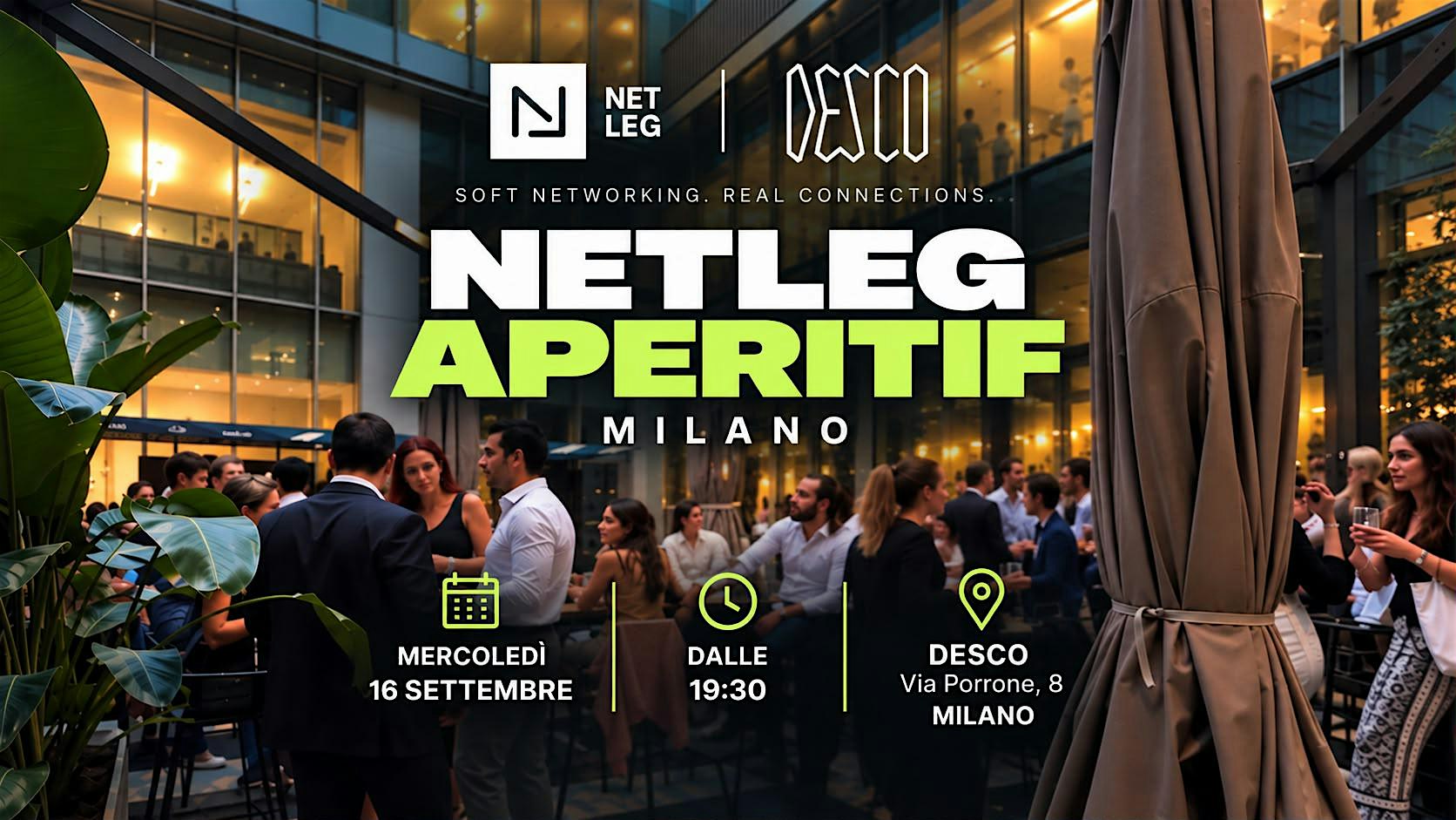 Back To NetLeg Milano Networking Aperitif @Desco Milano