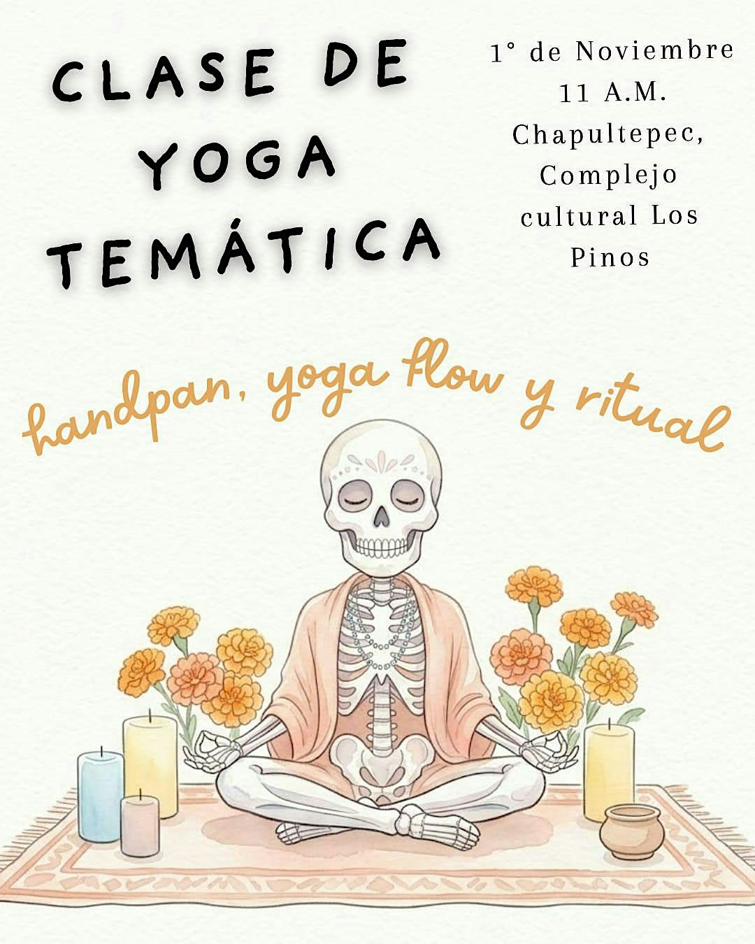 Yoga temático | día de muertos con handpan y charla filosófica