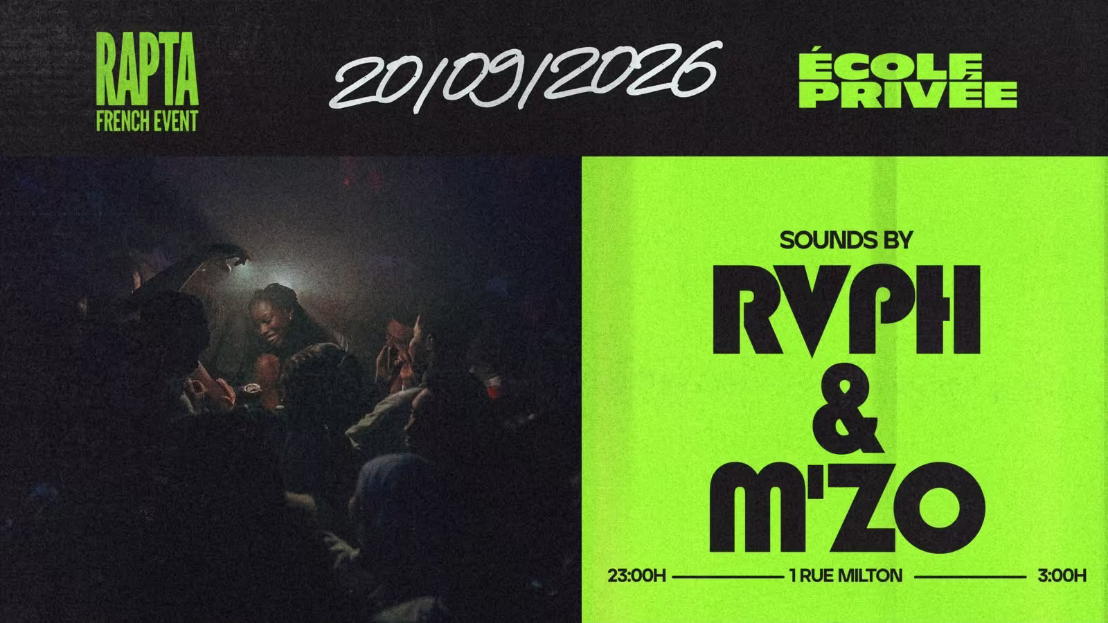 Rapta - Rap Fr & Afro 20.09 - École Privée