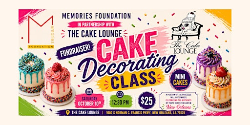 Memories Foundation's Cake Decorating Class Fundraiser