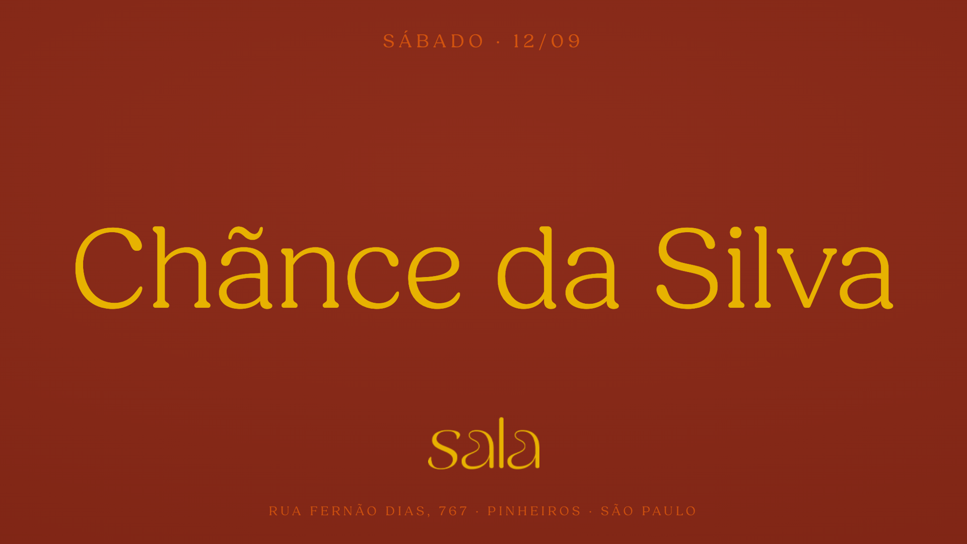 Sala recebe Chãnce da Silva