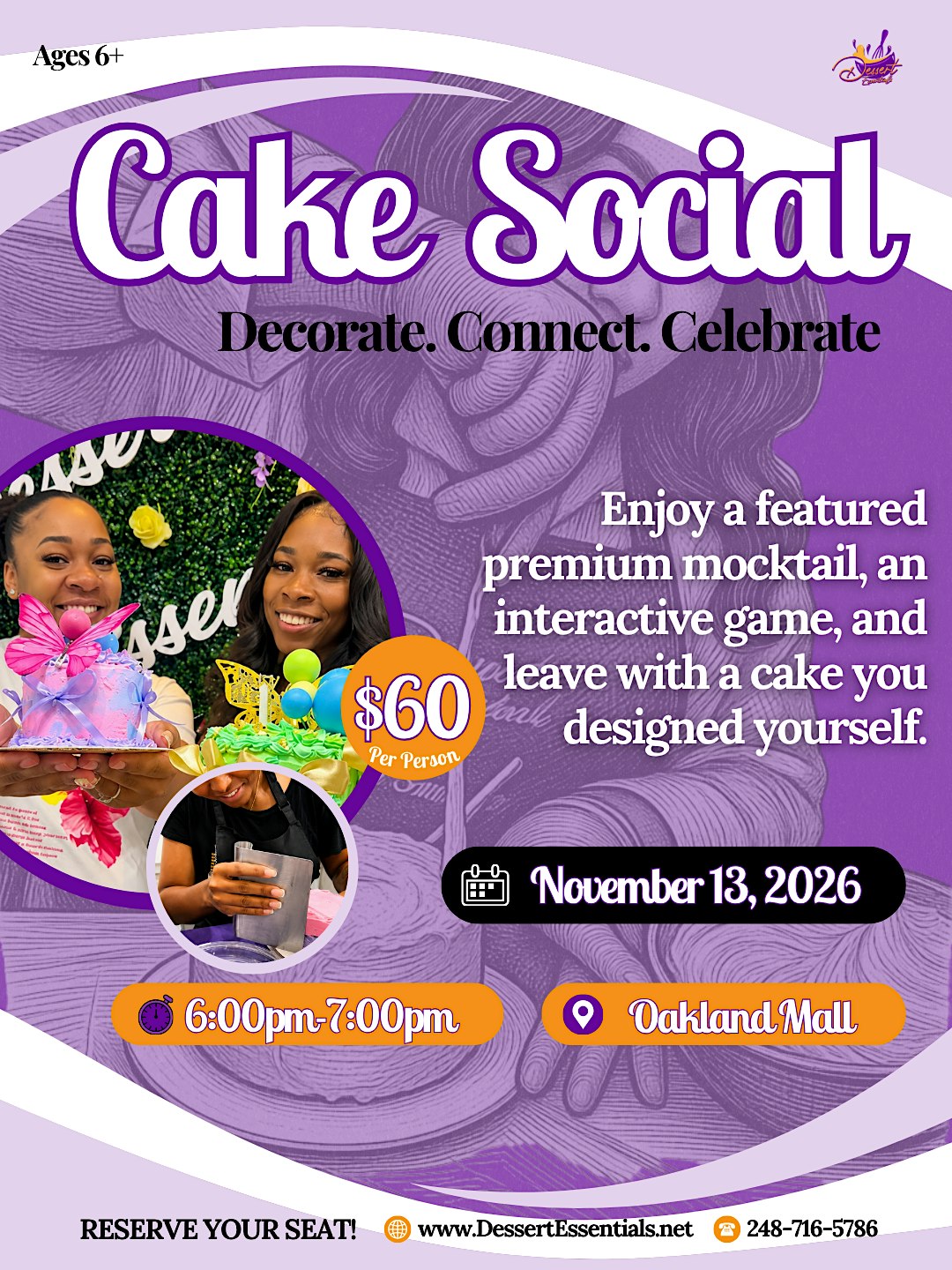 Cake Social: A Cake Decorating Experience