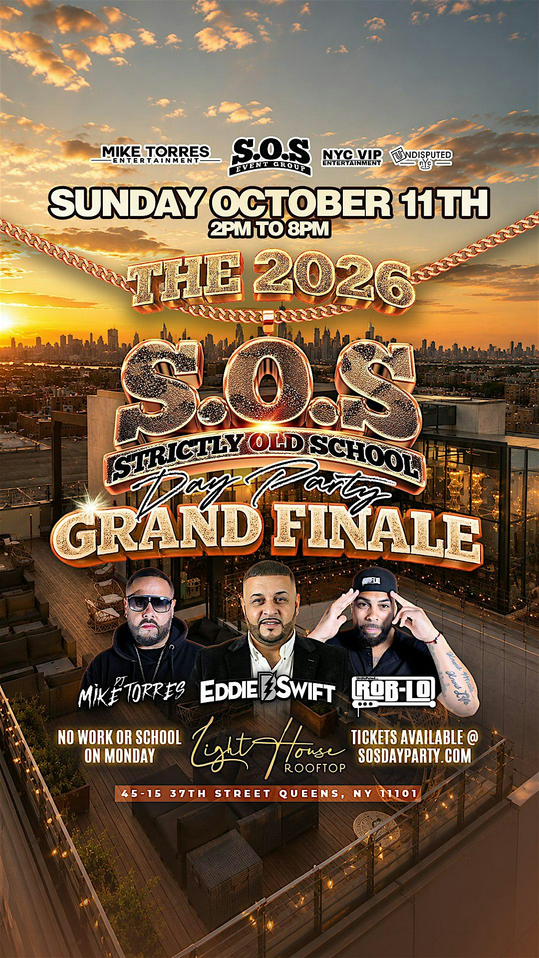 S.O.S Strictly Old School Day Party - 2026 Season Finale