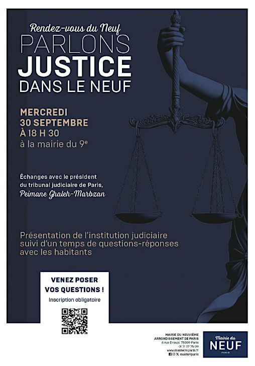 Parlons Justice dans le 9e&nbsp;arrondissement