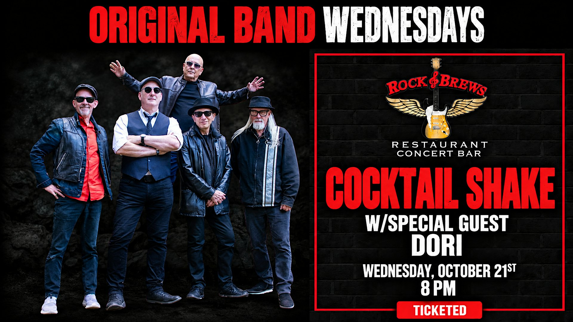 COCKTAIL SHAKE W/ DORI @ ROCK & BREWS ROYAL OAK - ORIGINAL BAND WEDNESDAYS