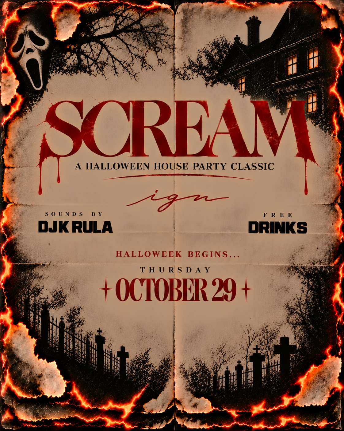 SCREAM : A Halloween House Party Classic