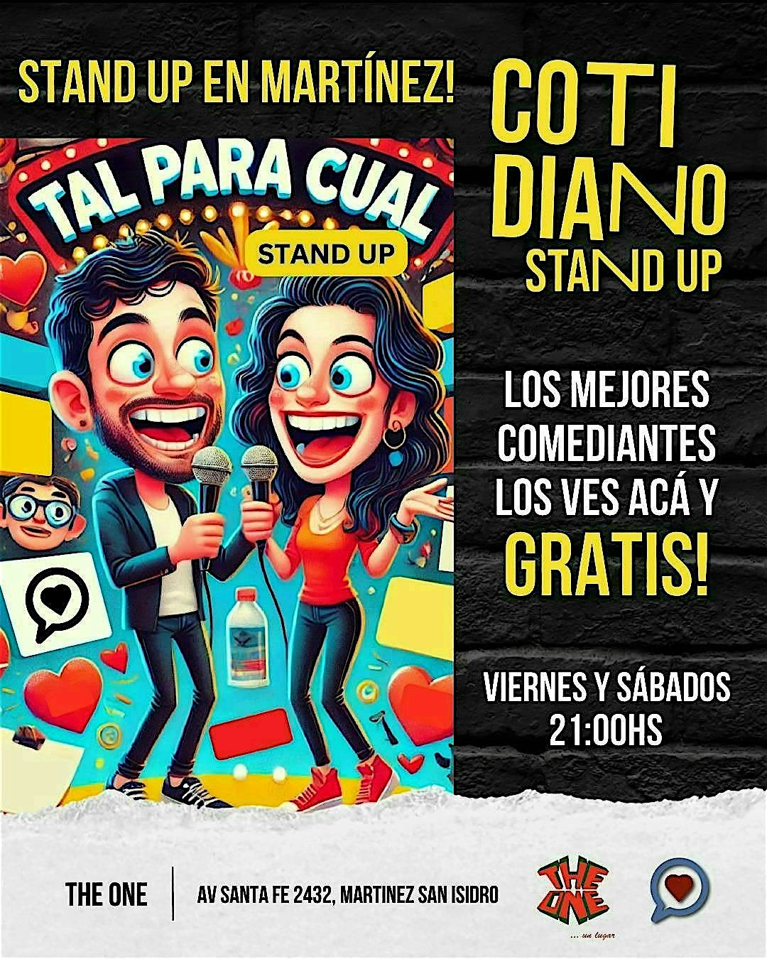 GRATIS: Cotidiano Club de Comedia Stand Up: ZONA MARTINEZ