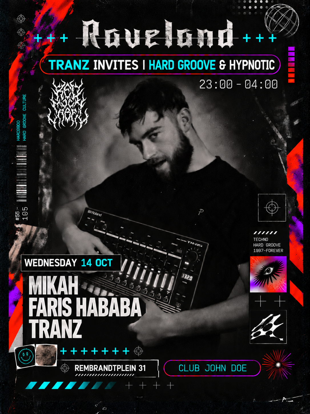 RAVELAND: TRANZ invites [Hard Groove & Hypnotic Techno]
