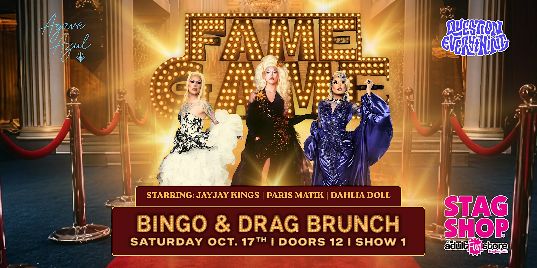 FAME GAME: Bingo & Drag Brunch @ Agave Azul!