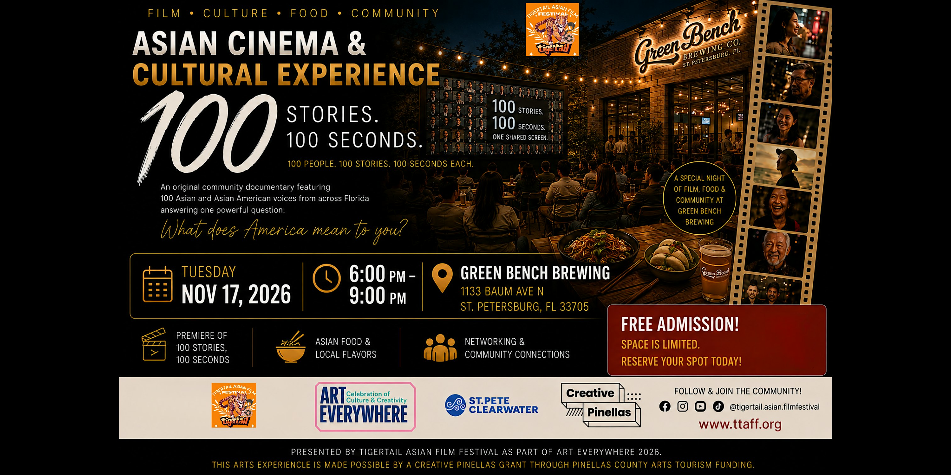 Asian Cinema & Cultural Experience: 100 Stories, 100 Seconds