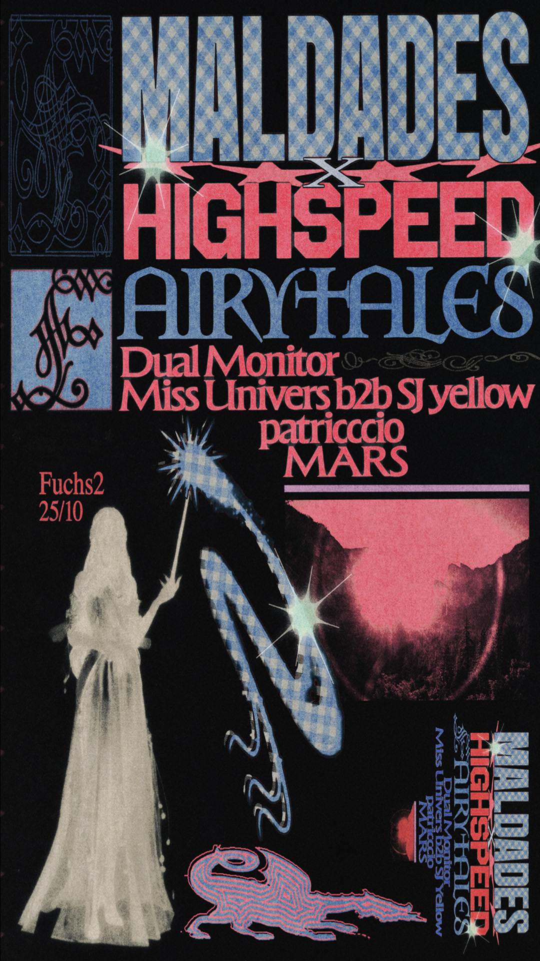 MALDADES x HIGH SPEED FAIRYTALES: Dual Monitor ☆ Miss Univers b2b SJ Yellow ☆ patricccio ☆ Mars