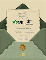 AFE 2nd Anniversary September 4th 2026 11:00am - 2:00pm