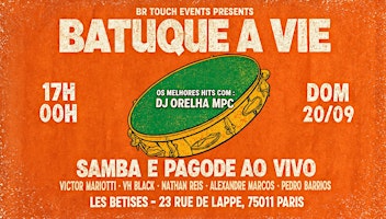 BATUQUE À VIE — Samba & Pagode ao vivo + DJ Set