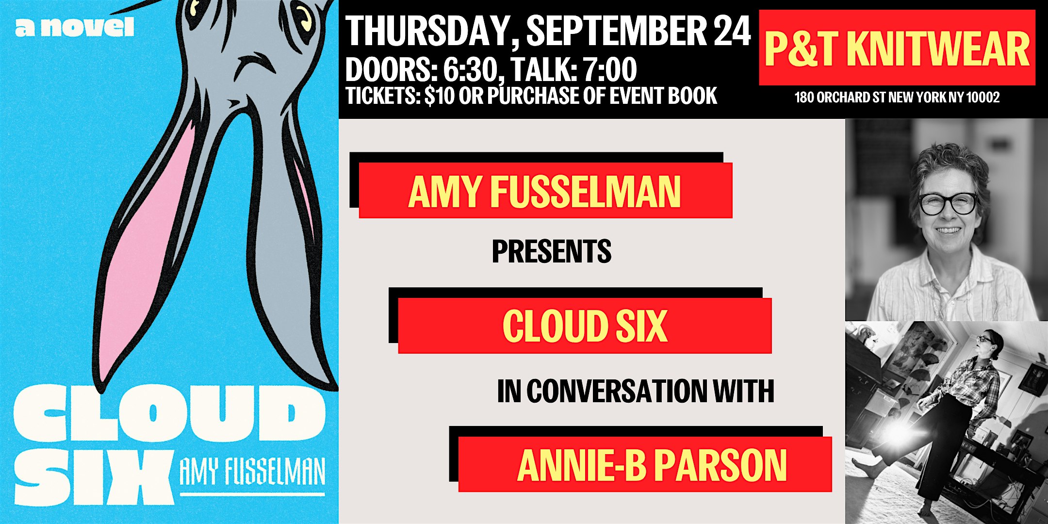 Amy Fusselman presents Cloud Six, with Annie-B Parson