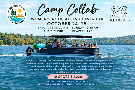 Camp Collab: Women’s Retreat on Beaver Lake