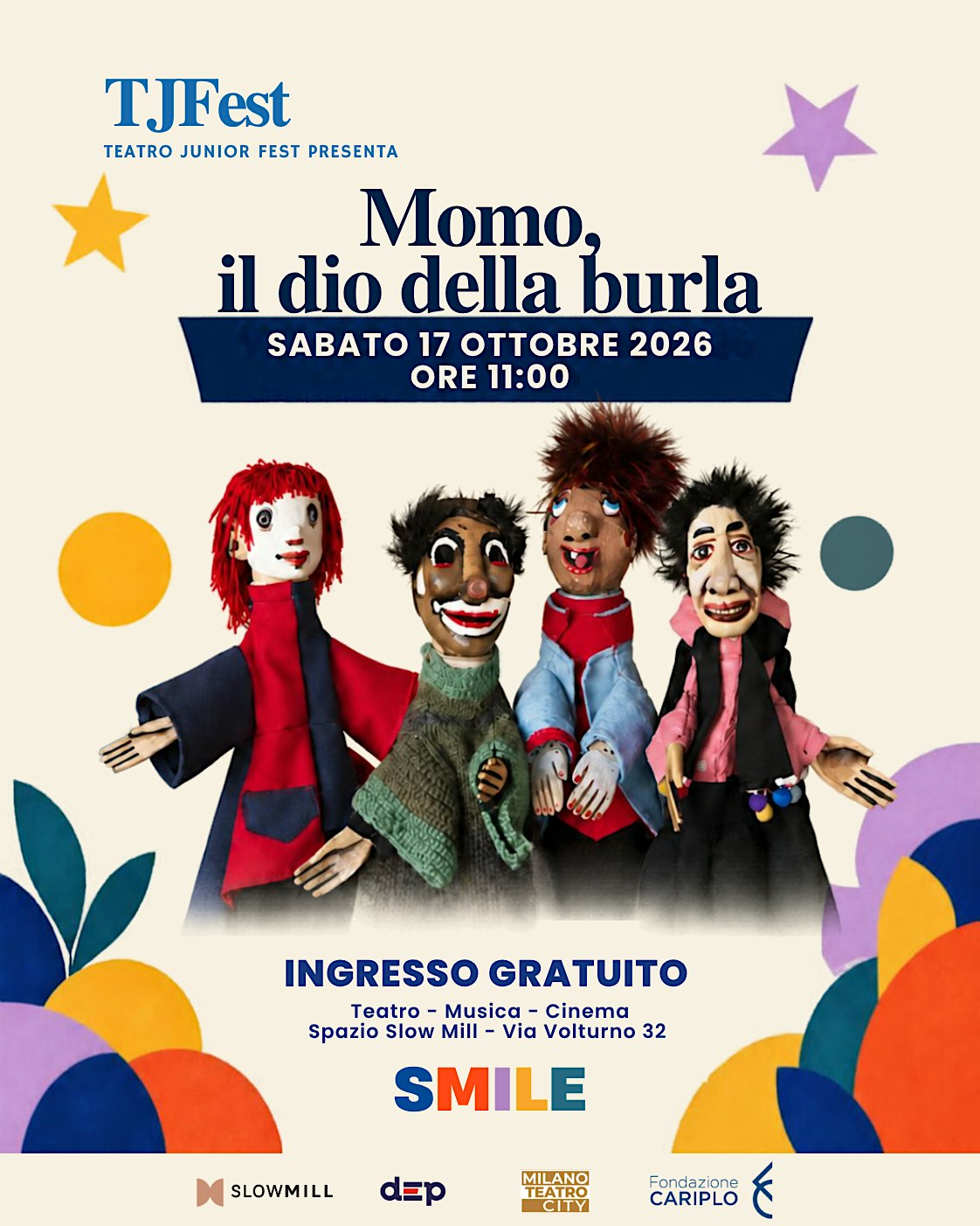 Momo il Dio della burla – Spettacolo d’arte di burattini gratuito