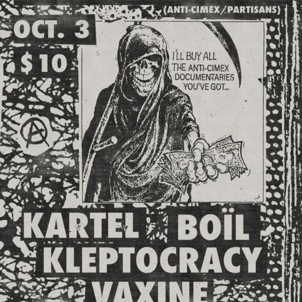 Welcome Charlie // Kartel // Boil // Kleptocracy// Vaxine