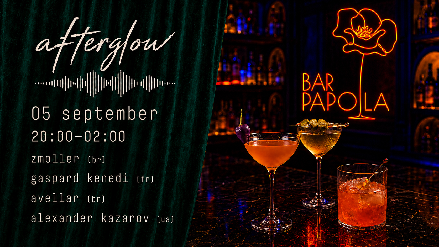 House Music & Cocktails · afterglow · Lisbon