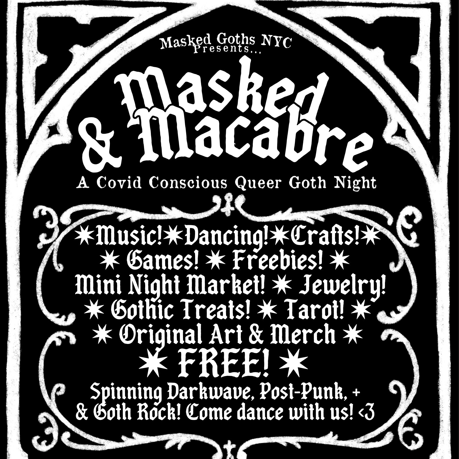 DOWNSTAIRS: Masked and Macabre