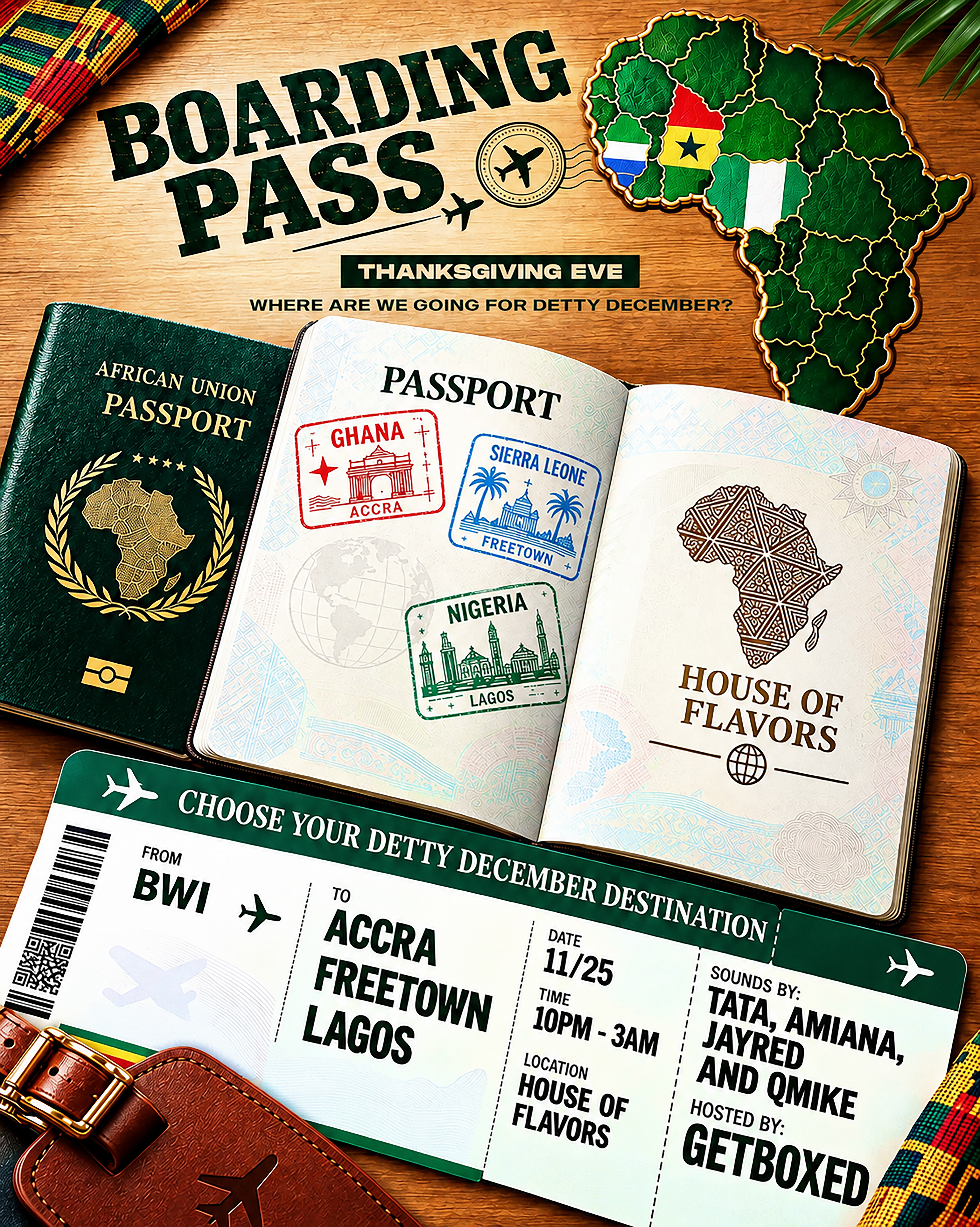 BOARDING PASS : THANKSGIVING EVE
