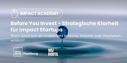 Impact Academy: Before You Invest - Strategische Klarheit