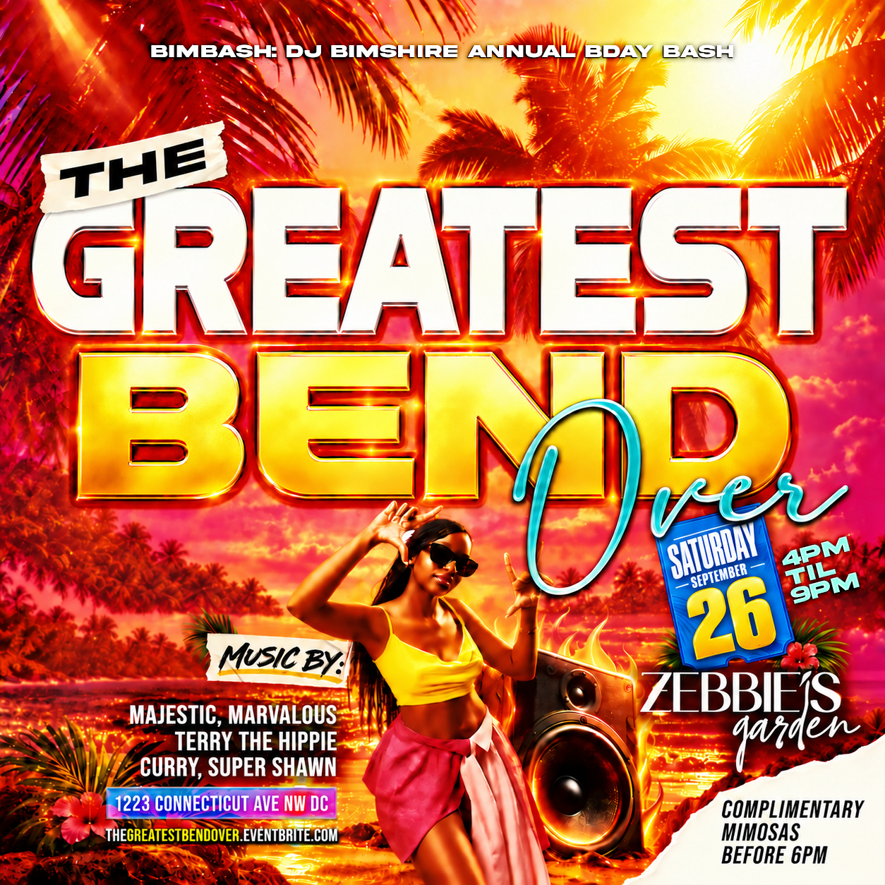 The Greatest BendOver Day Party! [FREE MIMOSAS TIL 6PM]