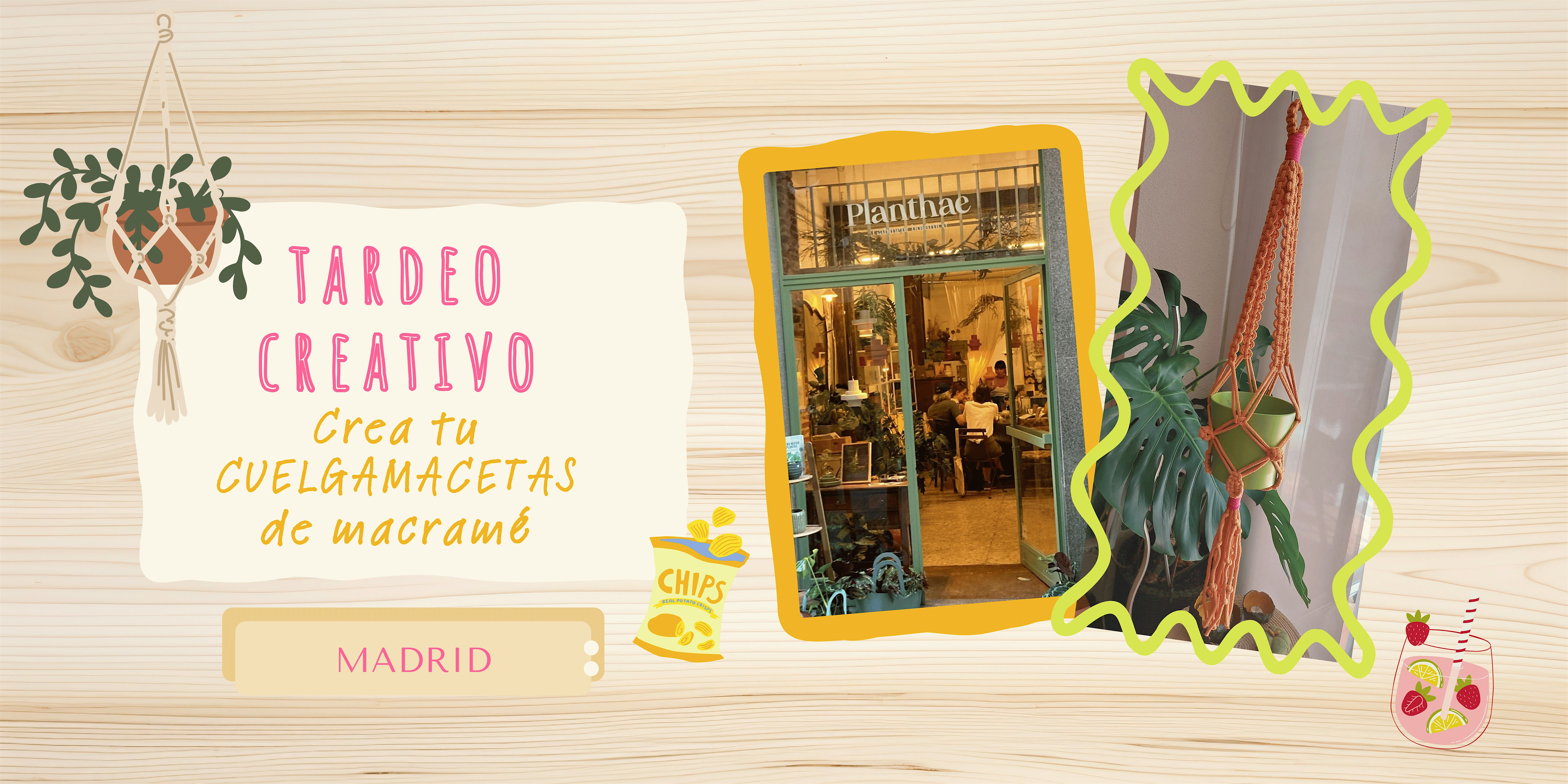 Taller de Macramé Boho-Chic: Crea tu Colgador de Plantas en Lavapiés