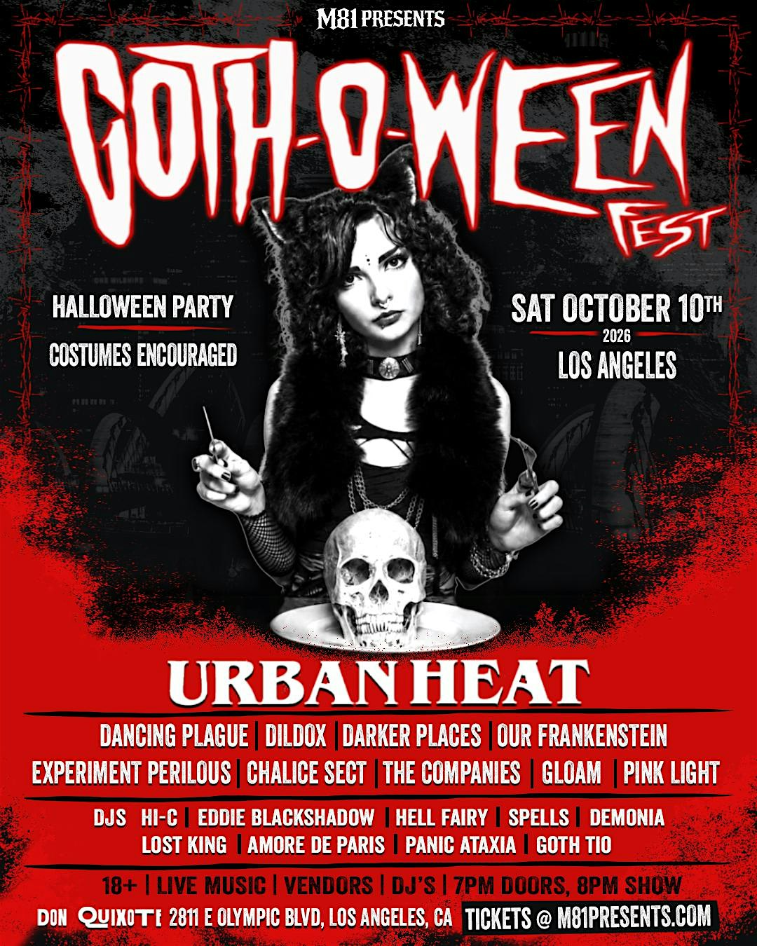GOTH O WEEN FEST 2026- LOS ANGELES
