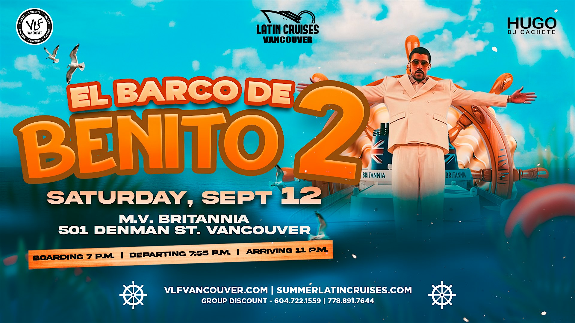 Latin Cruis 11 | Barco de Benito 2| Boat Party 2026
