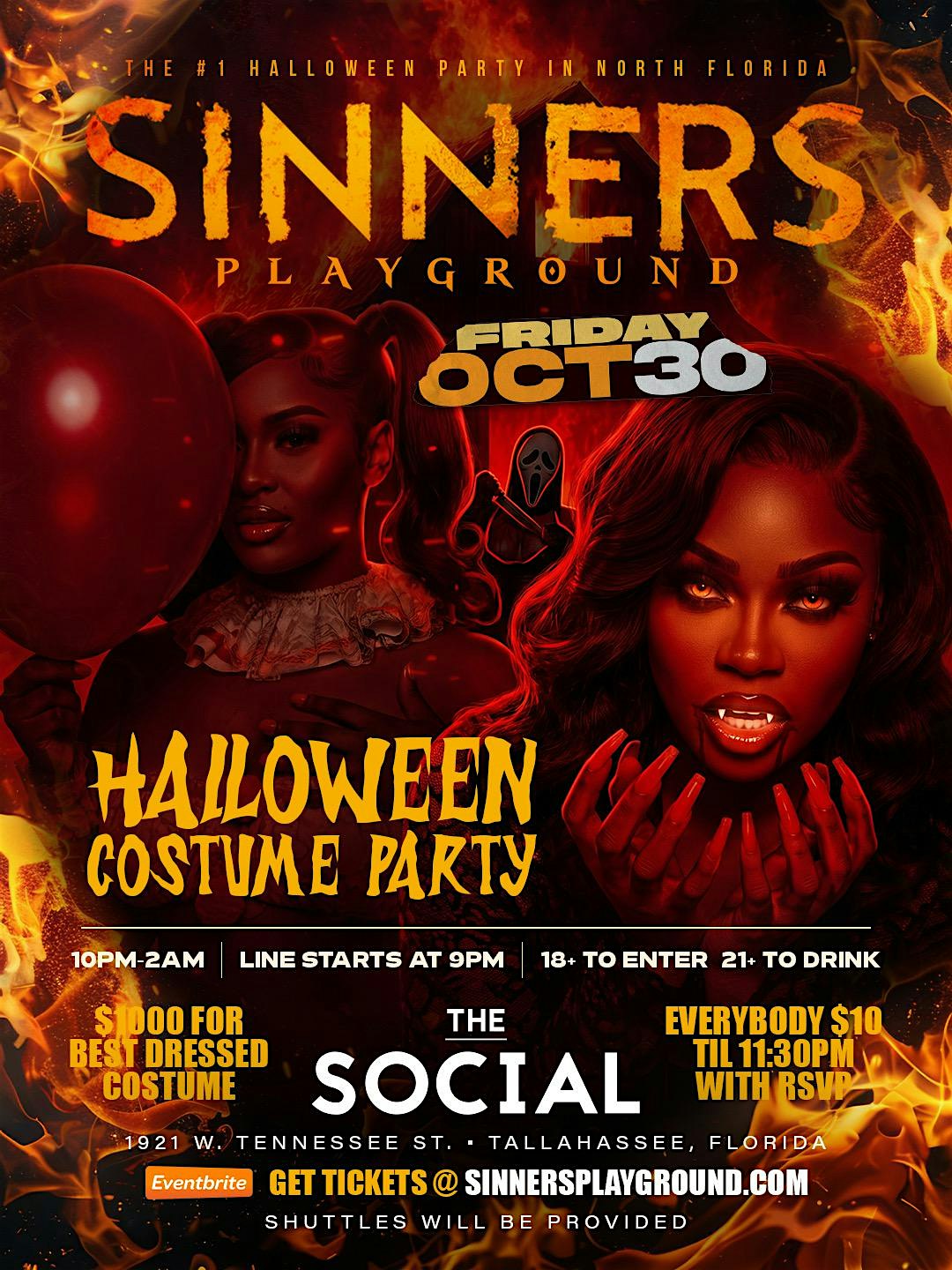 SINNERS PLAYGROUND: HALLOWEEN COSTUME PARTY