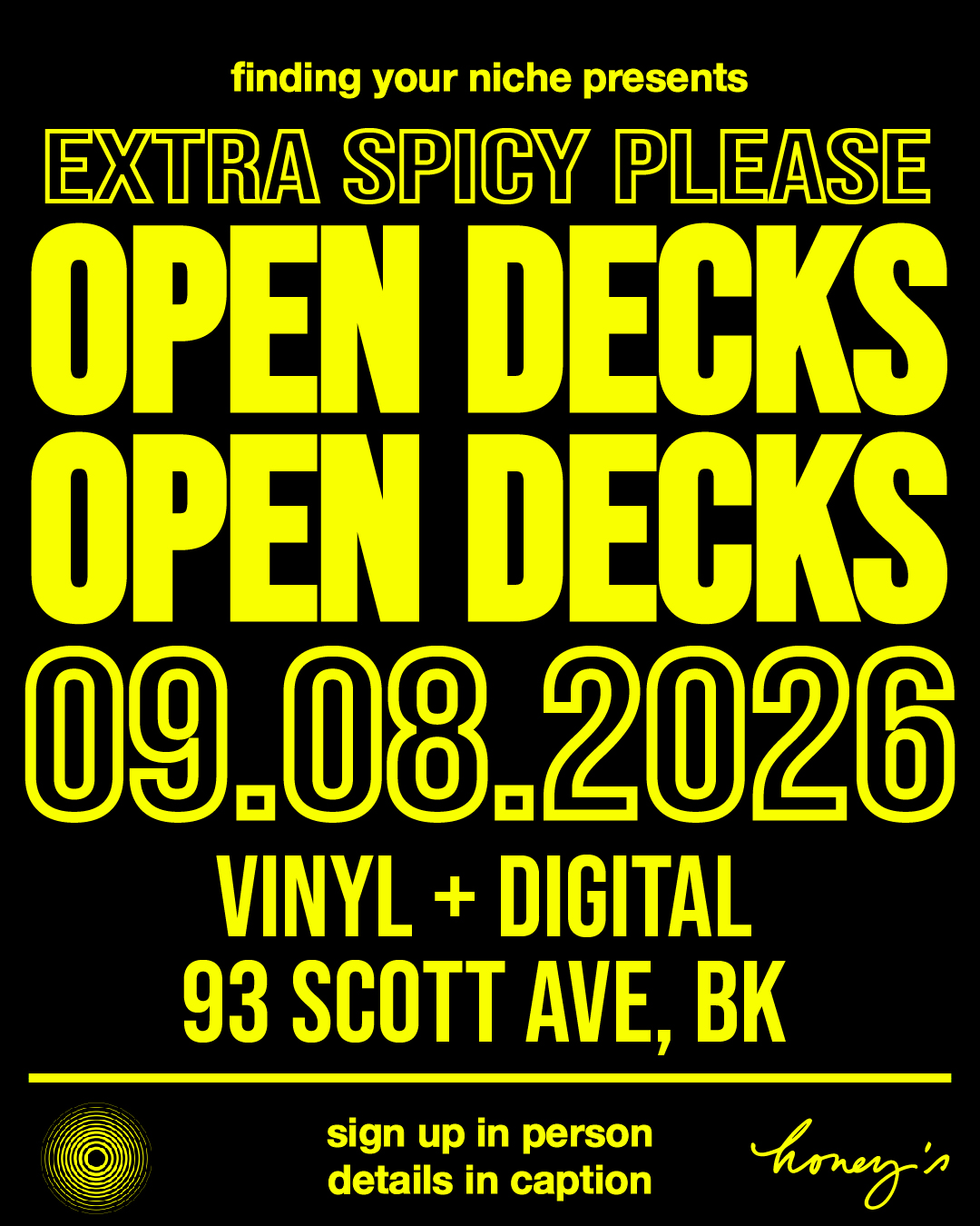 EXTRA SPICY PLEASE Open Decks