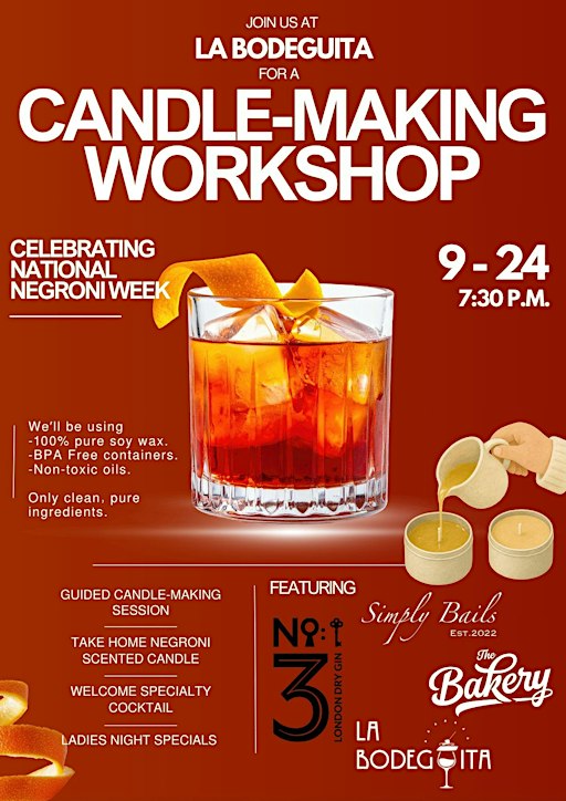 Celebrate Negroni Week with a Candle-Making Class