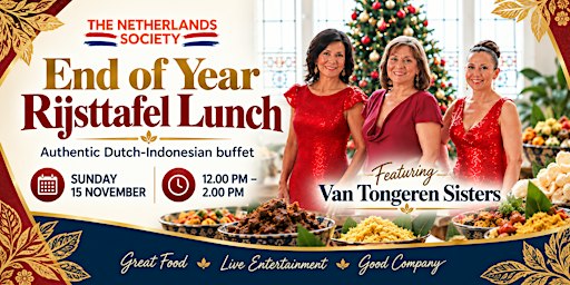 End of year rijsttafel lunch with Van Tongeren Sisters