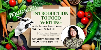 Introduction to Food Writing with James Beard Award Winner Soleil Ho