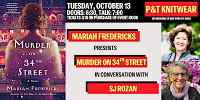 Mariah Fredericks presents Murder on 34th Street, with SJ Rozan
