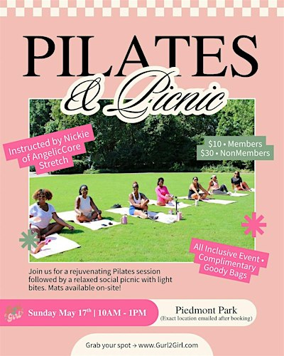 Pilates & Picnic | Atlanta Women’s Social Event by Gurl 2 Girl