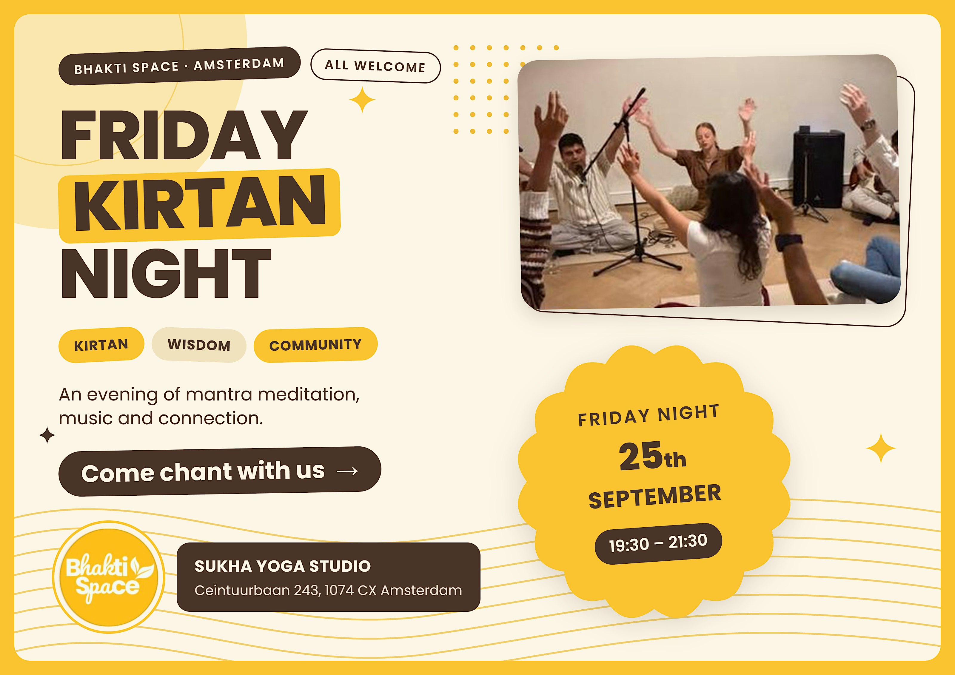 Bhakti Space Amsterdam: Friday Kirtan Night